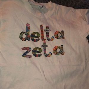 Delta Zeta white t shirt